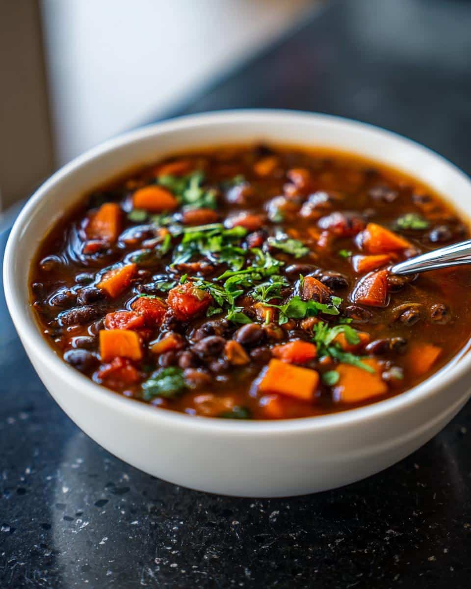 Smoky Vegetarian Bean Soup - detail 1