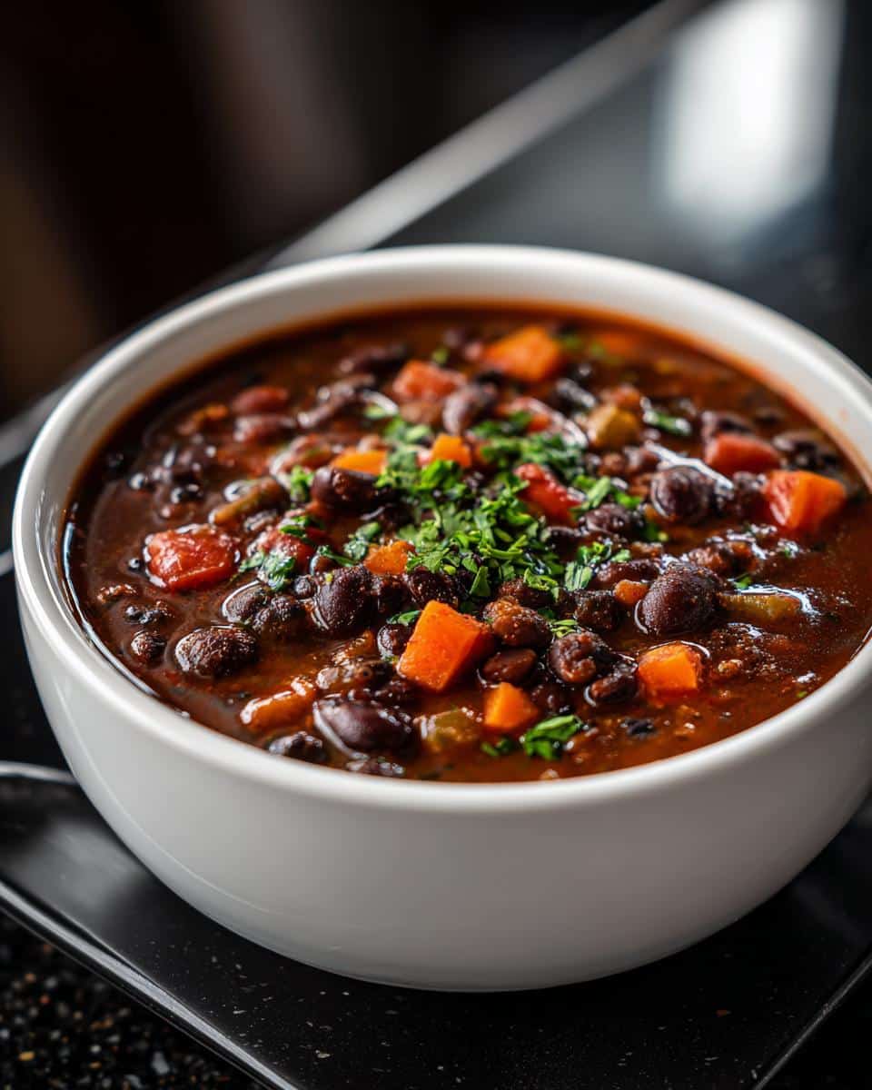 Smoky Vegetarian Bean Soup - detail 2