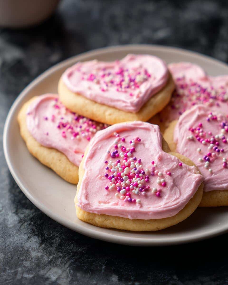 Soft Frosted Valentine Cookies - detail 2
