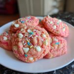Strawberry Cake Mix Cookies