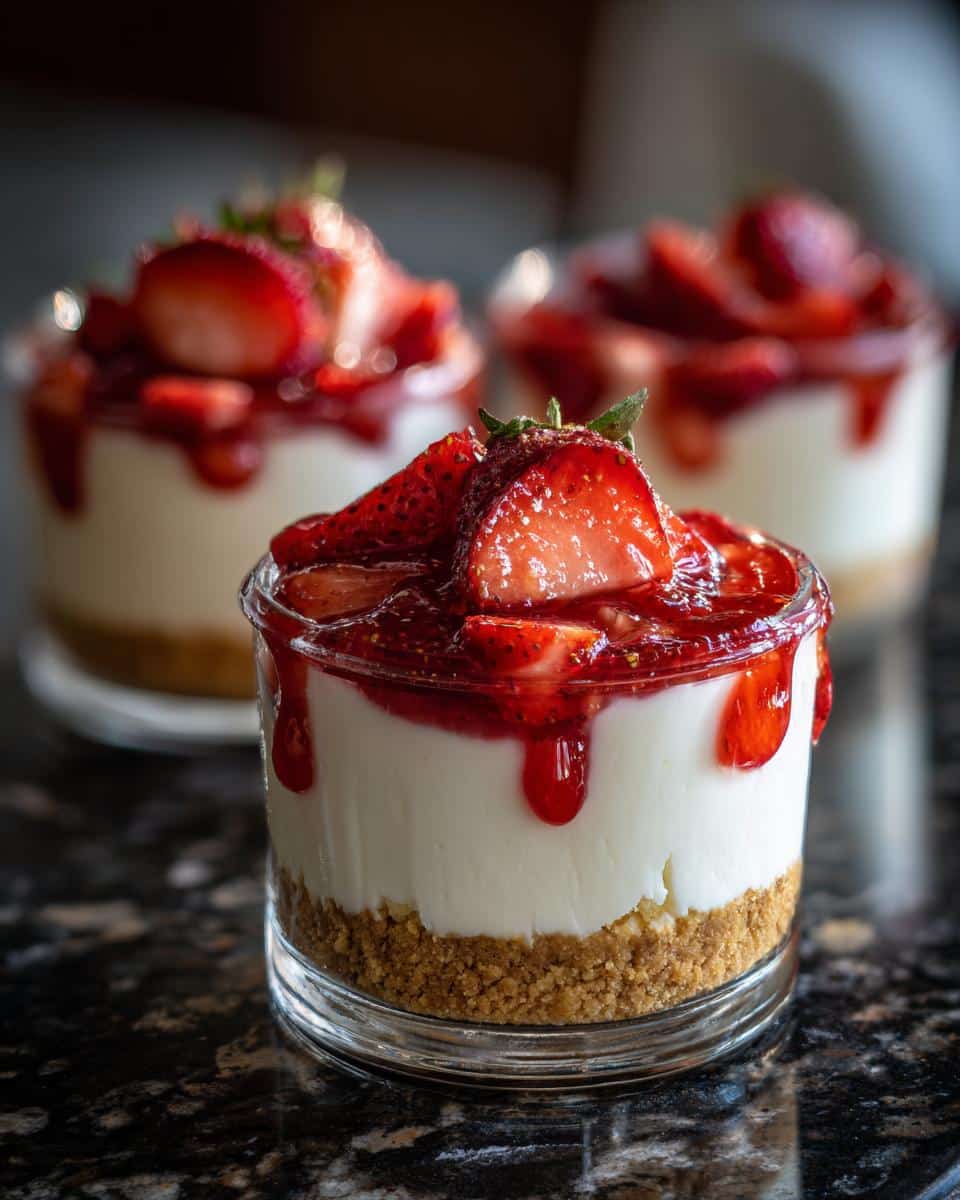 Strawberry Cheesecake Dessert Cups - detail 1