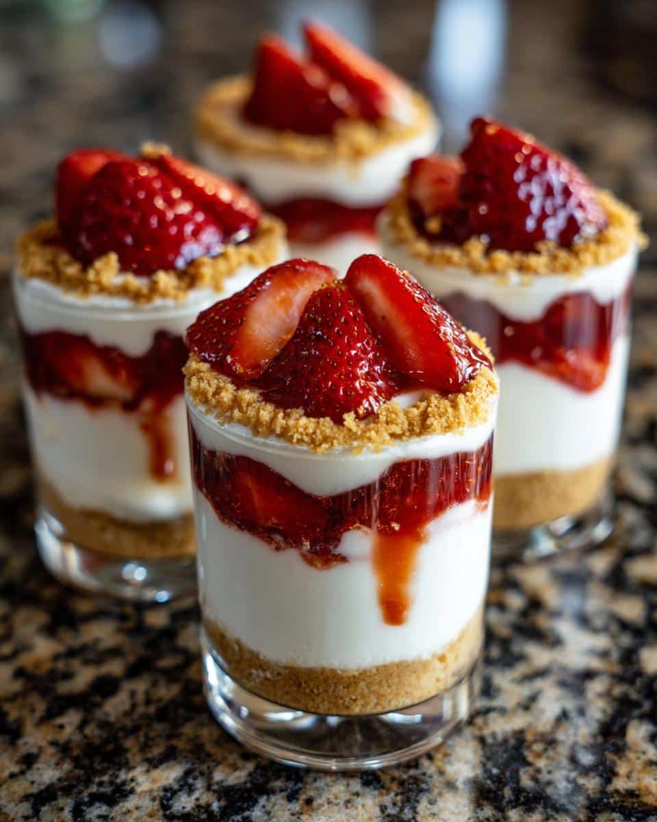 Strawberry Cheesecake Dessert Cups - detail 2