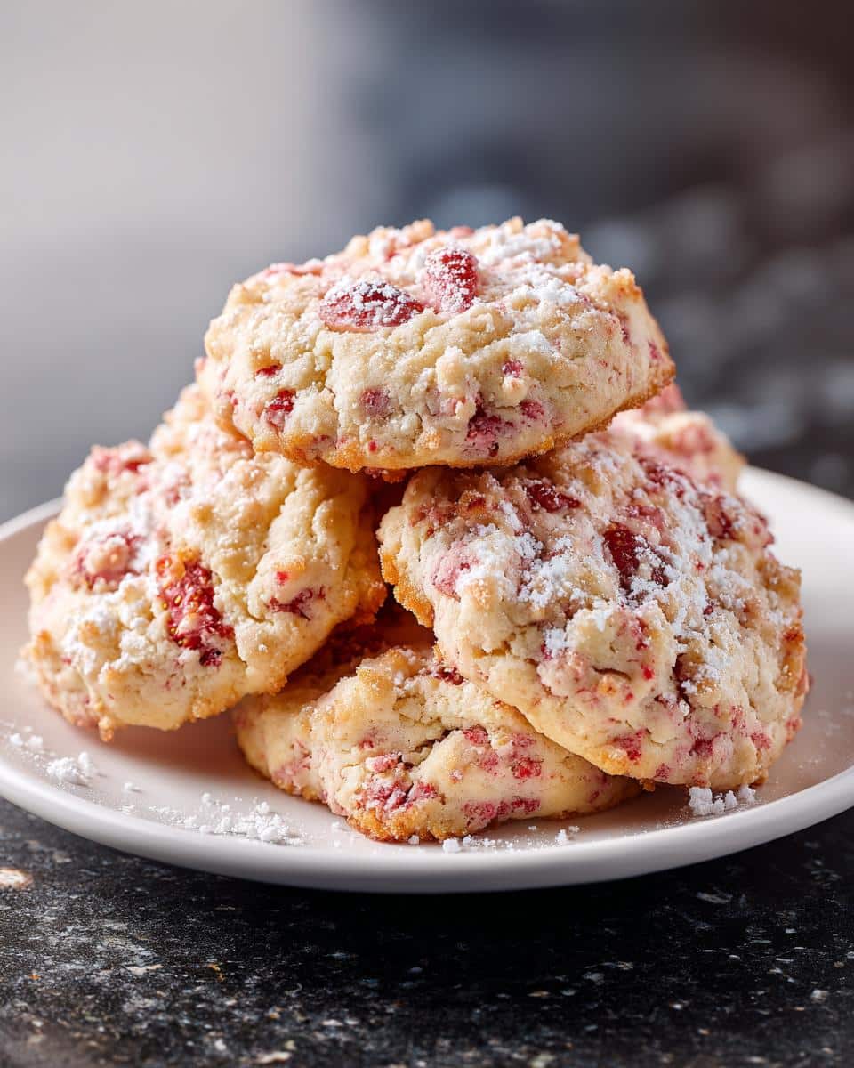 Strawberry Crunch Cheesecake Cookies - detail 2