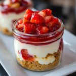 Strawberry Crunch Cheesecake Jars
