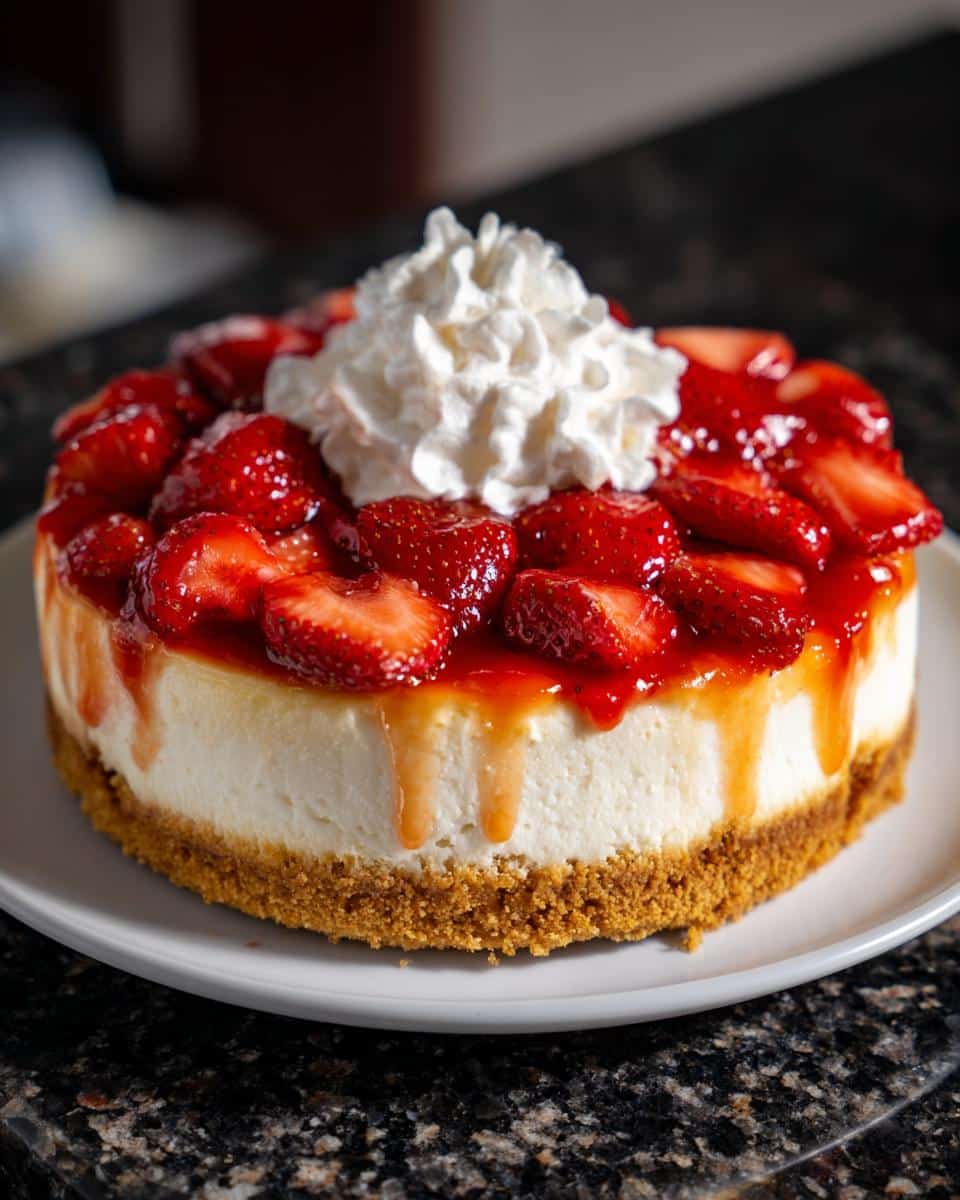 Strawberry Shortcake Cheesecake - detail 1