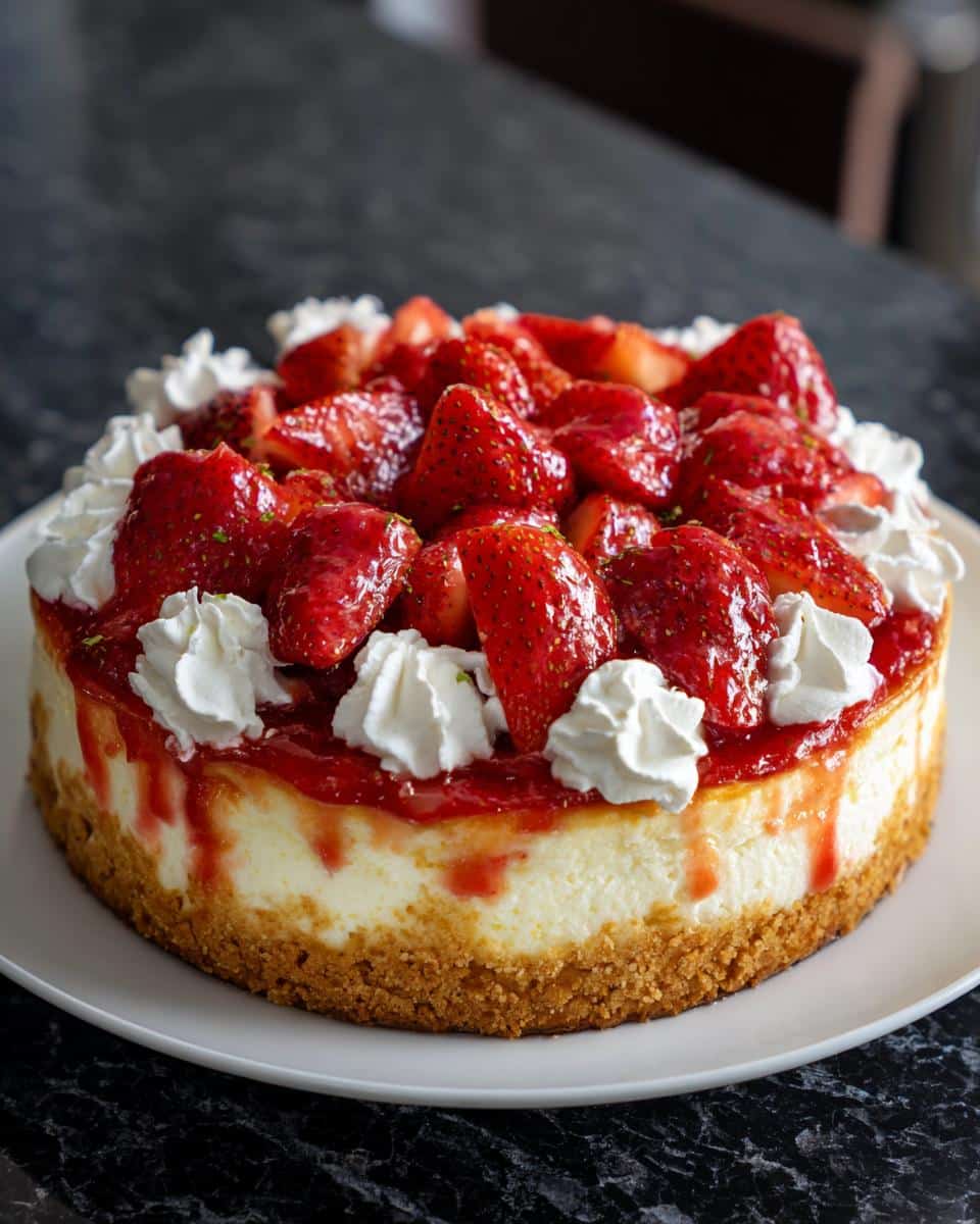 Strawberry Shortcake Cheesecake - detail 2