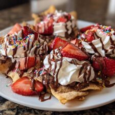 20-Minute Sweetheart Dessert Nachos - Irresistibly Romantic