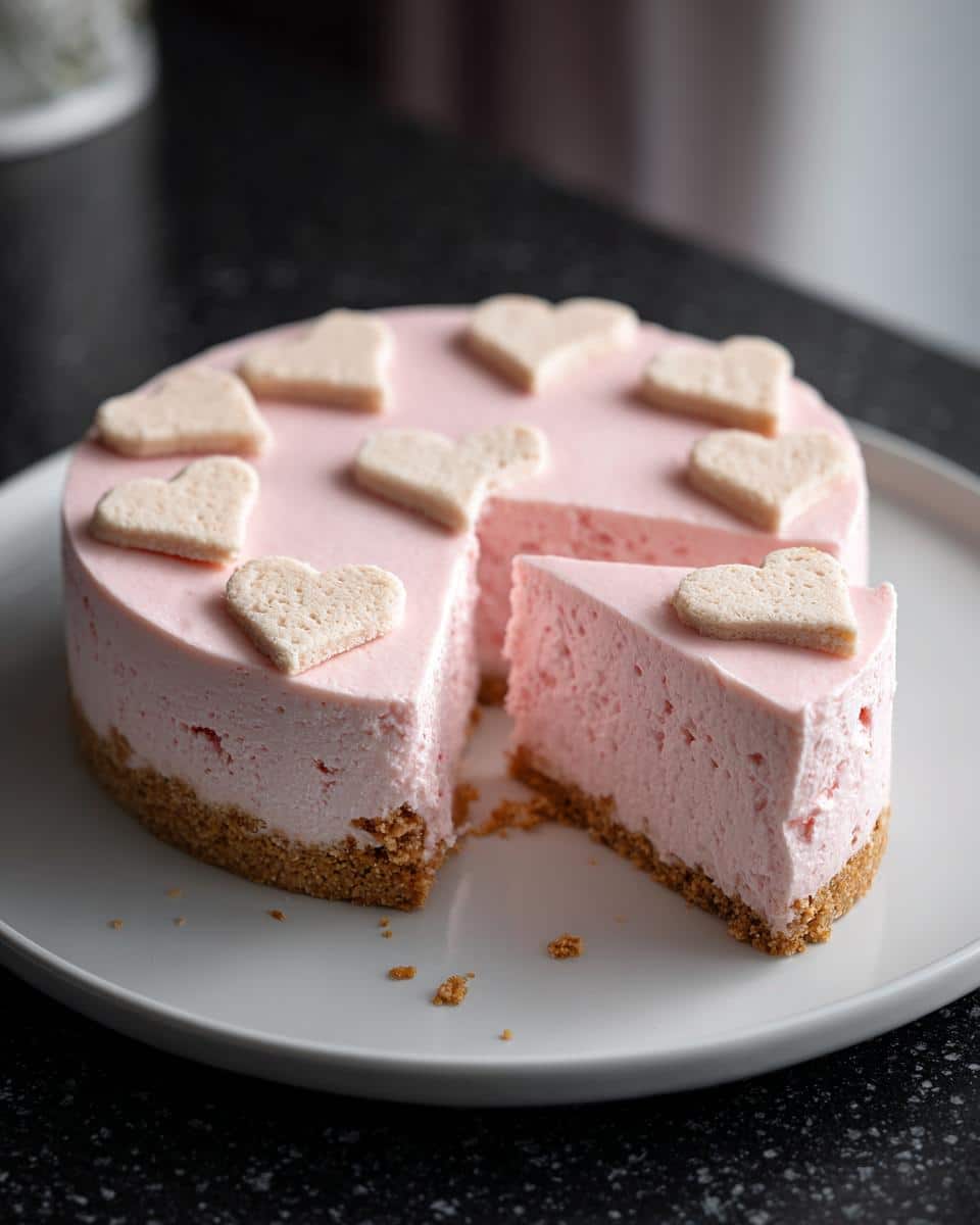 The Cutest Valentine’s Day Cheesecake Ever - detail 1