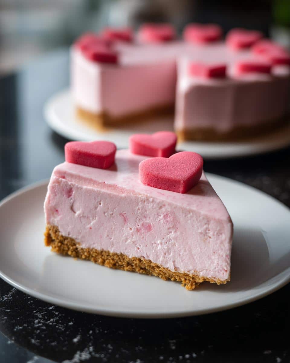 The Cutest Valentine’s Day Cheesecake Ever - detail 3