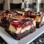 Valentine’s Day Brownie Cheesecake Bars