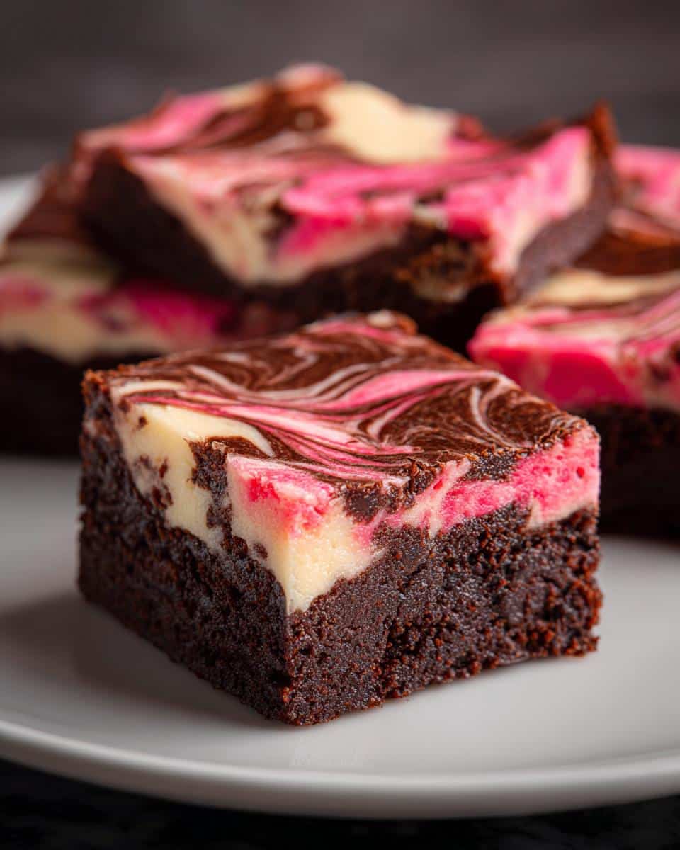 Valentine’s Day Cheesecake Brownies - detail 2