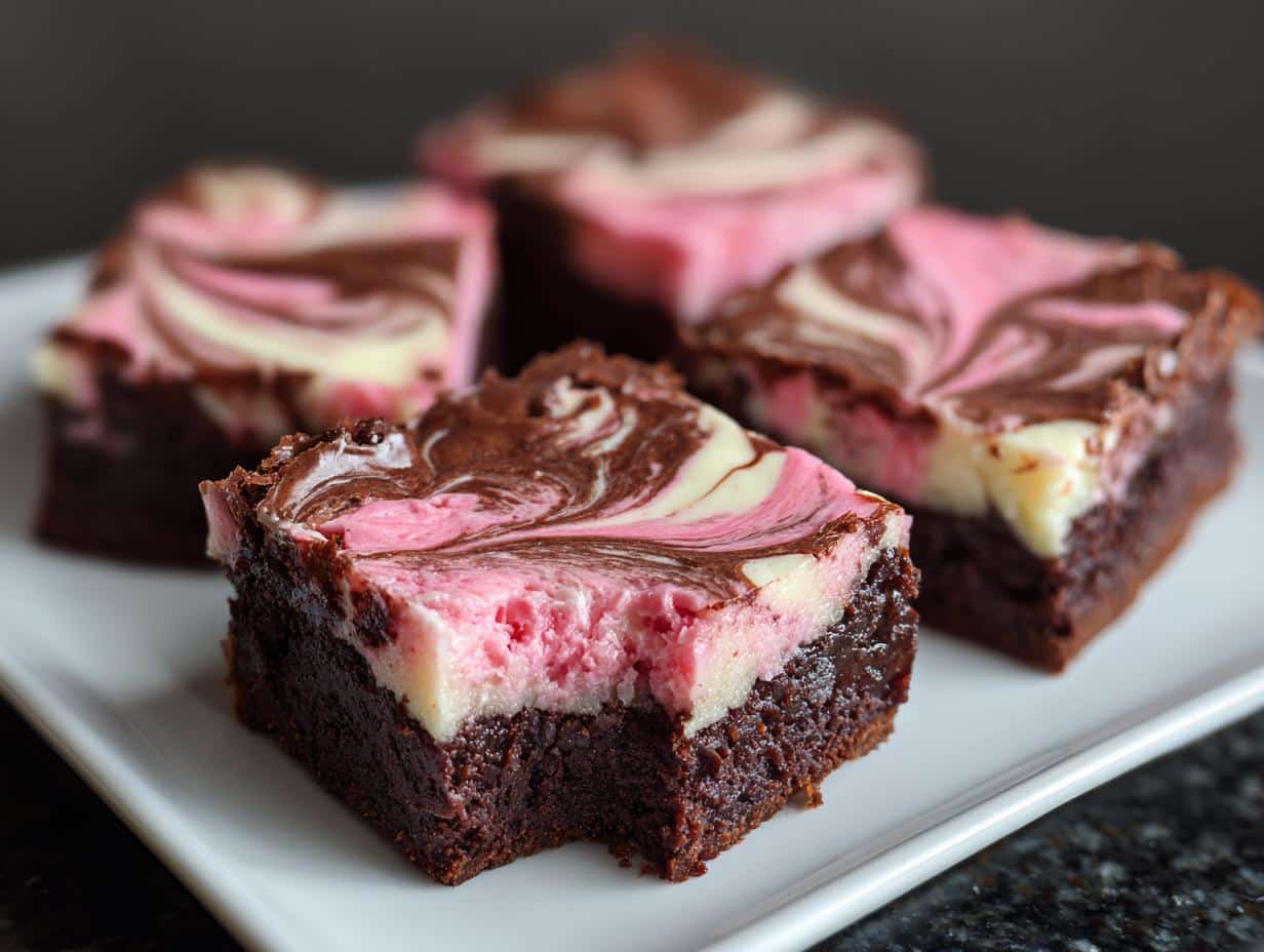 Valentine’s Day Cheesecake Brownies
