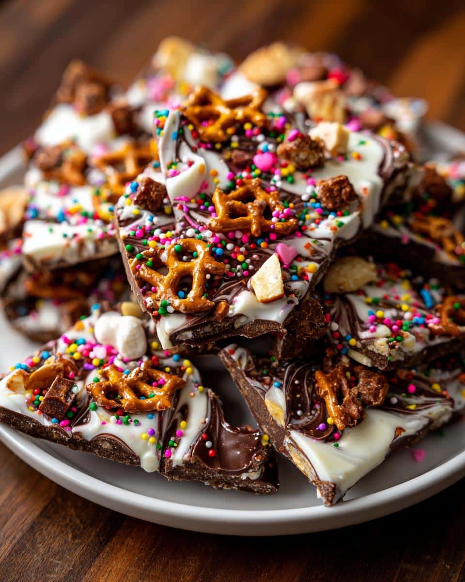 Valentine’s Day Chocolate Bark - detail 1