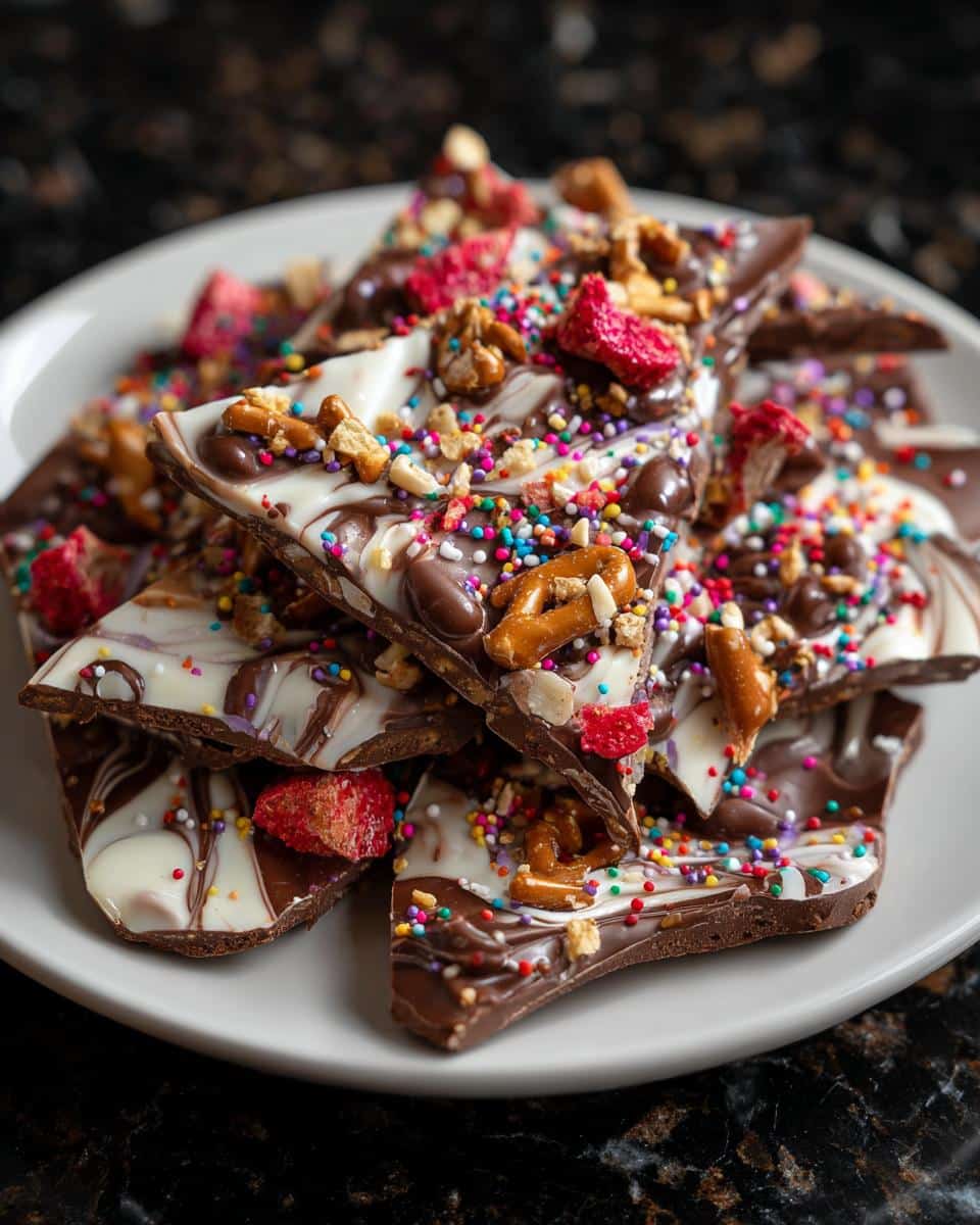 Valentine’s Day Chocolate Bark - detail 2