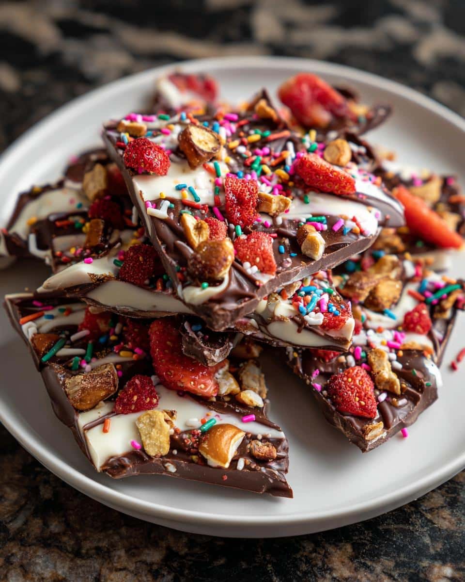 Valentine’s Day Chocolate Bark - detail 3