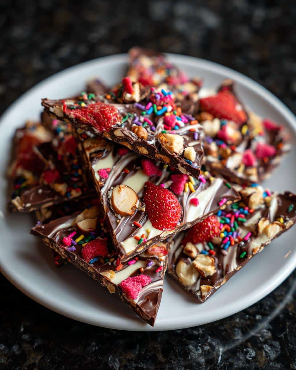 Valentine’s Day Chocolate Bark - detail 4