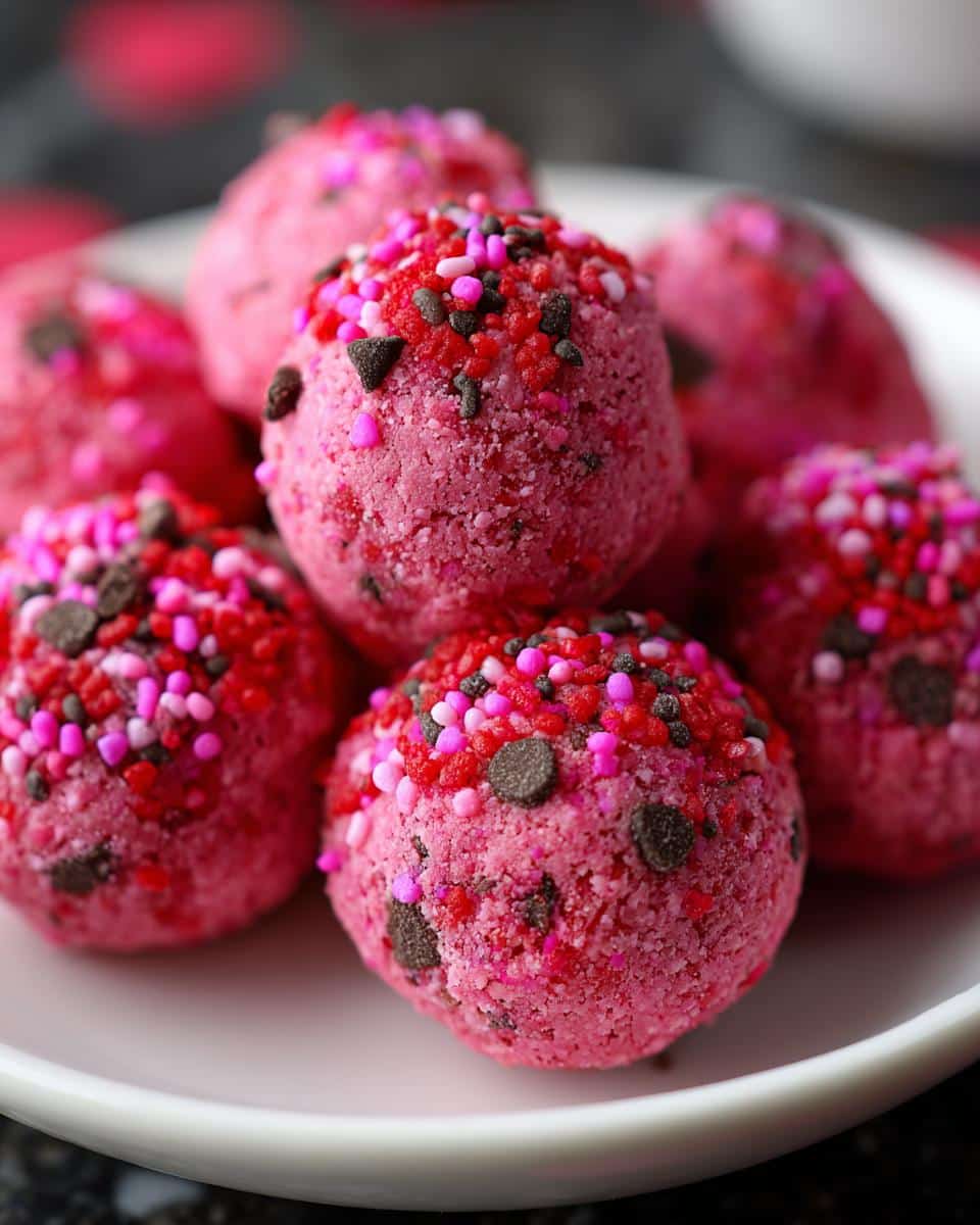 Valentine’s Day Cookie Dough Bites - detail 1