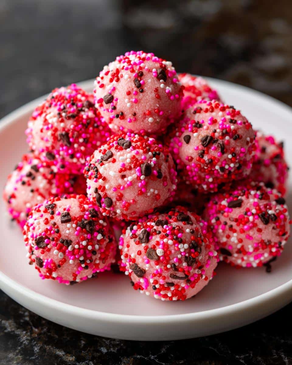 Valentine’s Day Cookie Dough Bites - detail 3