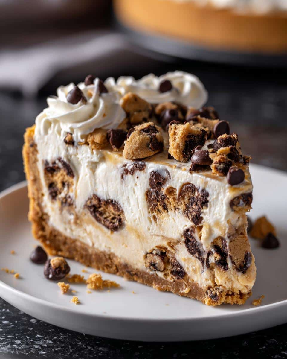 Valentine’s Day Cookie Dough Cheesecake - detail 1