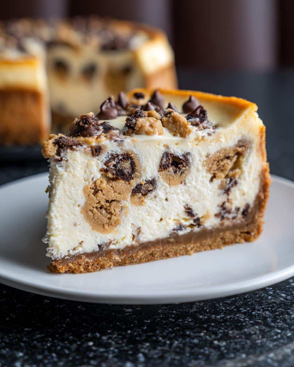 Valentine’s Day Cookie Dough Cheesecake - detail 3