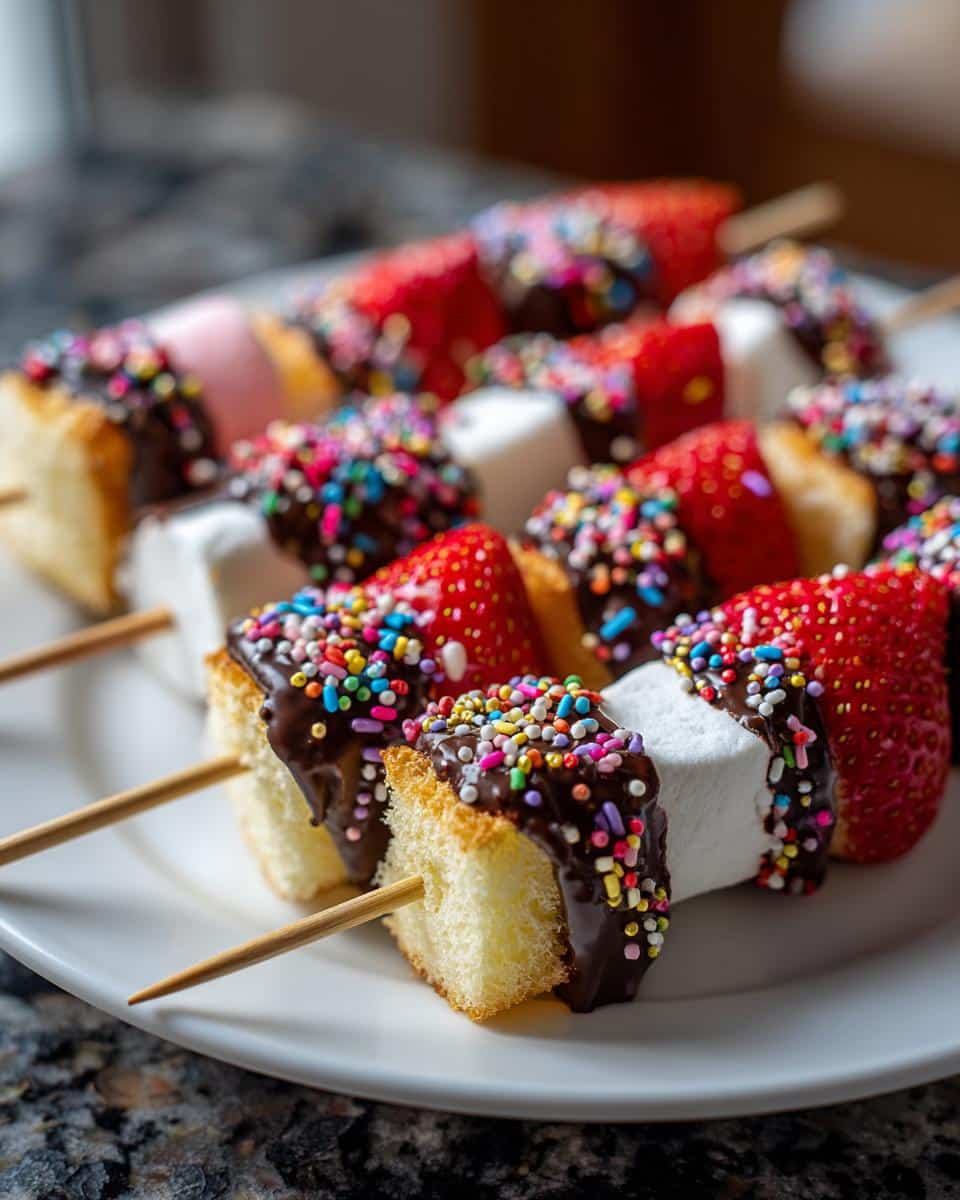Valentine’s Day Dessert Skewers - detail 2