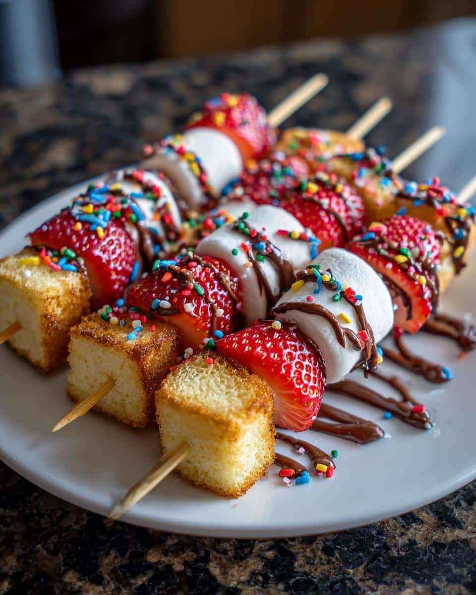 Valentine’s Day Dessert Skewers - detail 3