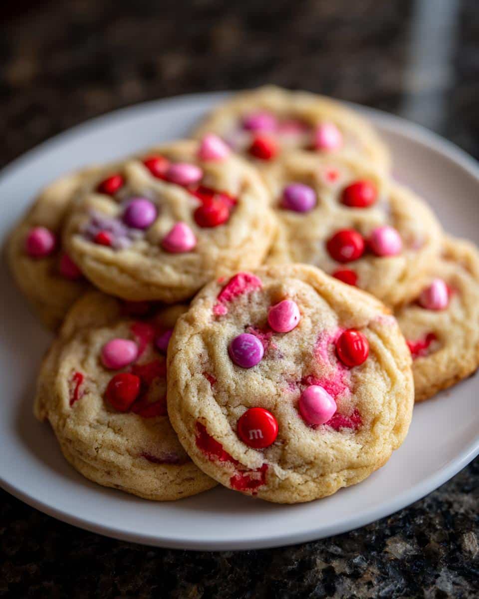Valentine’s Day M&M Cookies - detail 2