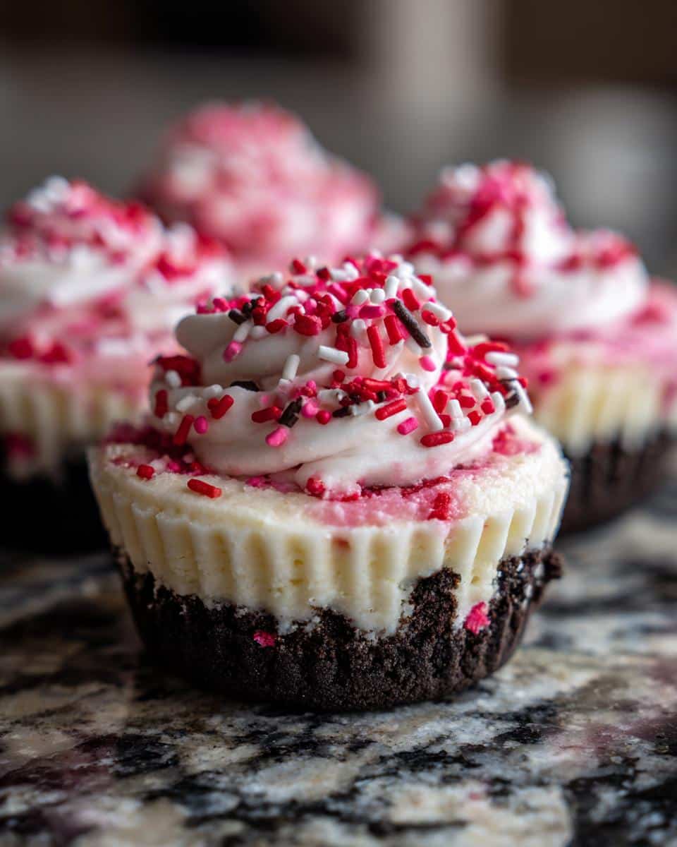 Valentine’s Day Oreo Cheesecake Cups - detail 2