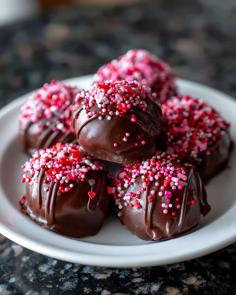Valentine’s Day Oreo Truffles - detail 1