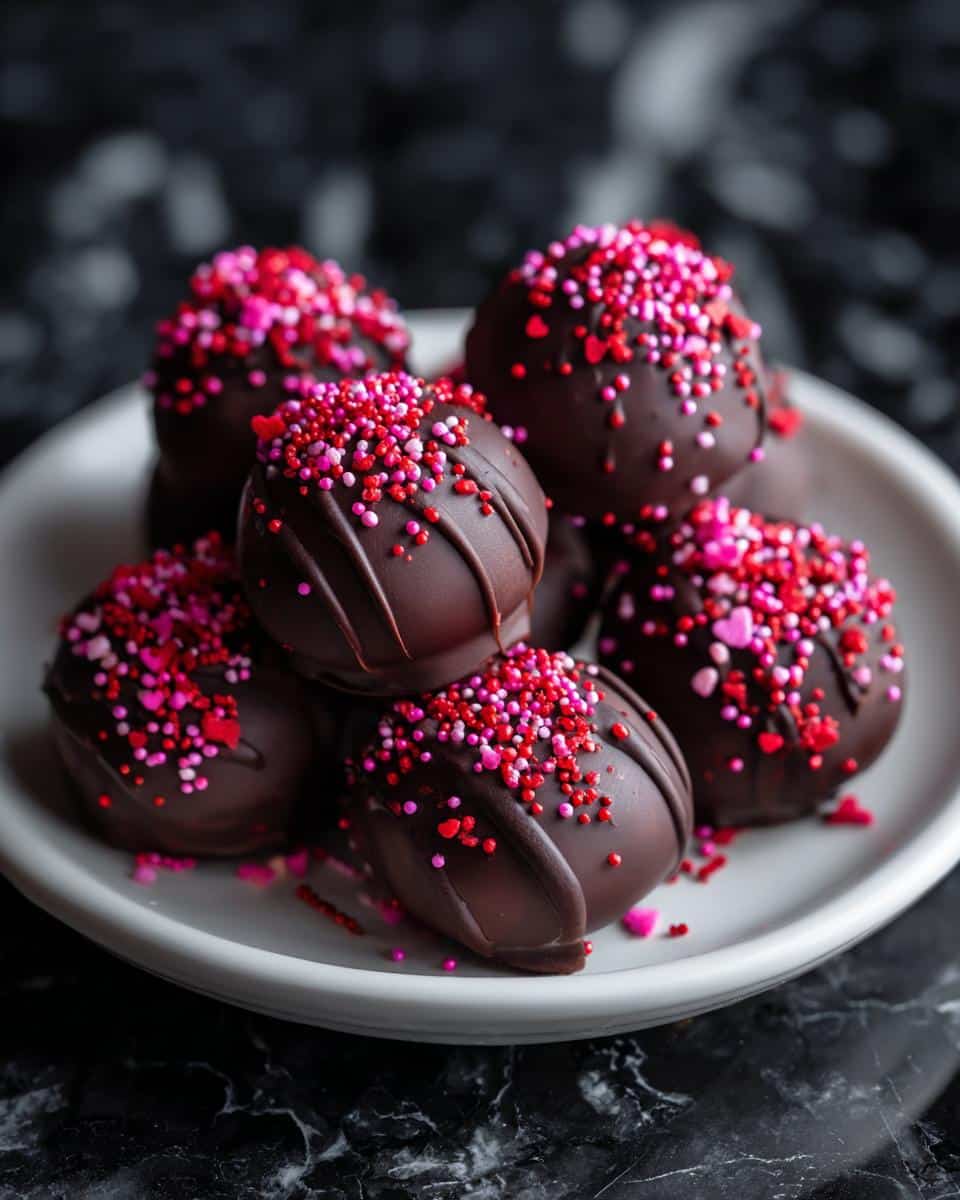 Valentine’s Day Oreo Truffles - detail 2