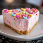 Valentine’s Day Sprinkle Cheesecake Bars