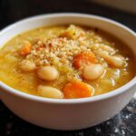 Vegan White Bean Soup with Nutritional Yeast