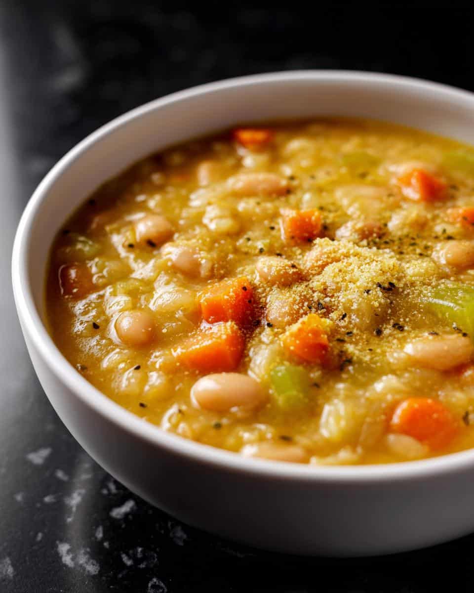 Vegan White Bean Soup with Nutritional Yeast - detail 2