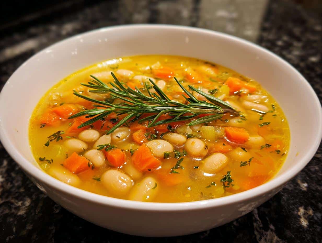Viral White Bean Soup With Rosemary