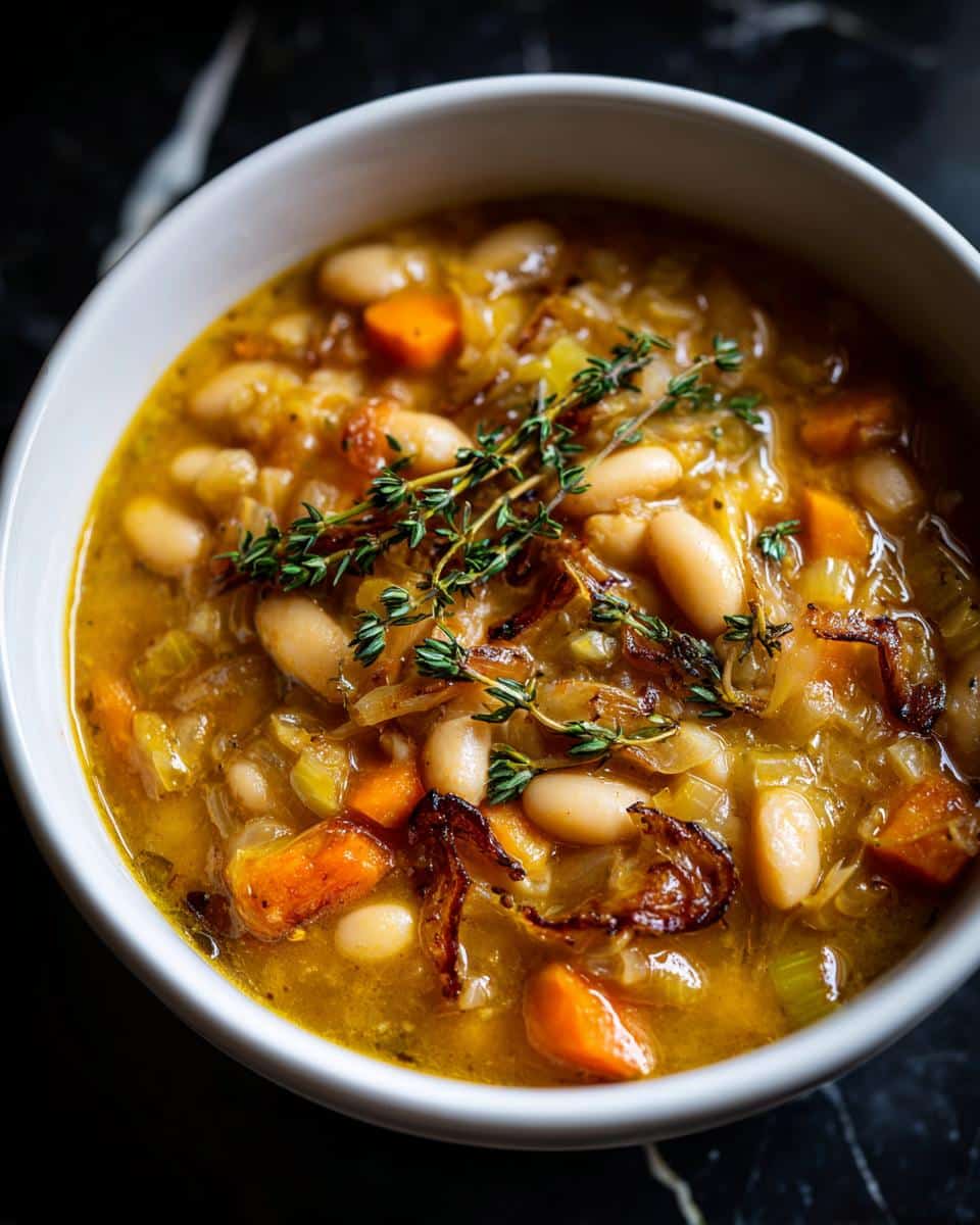White Bean Soup With Caramelized Garlic - detail 1