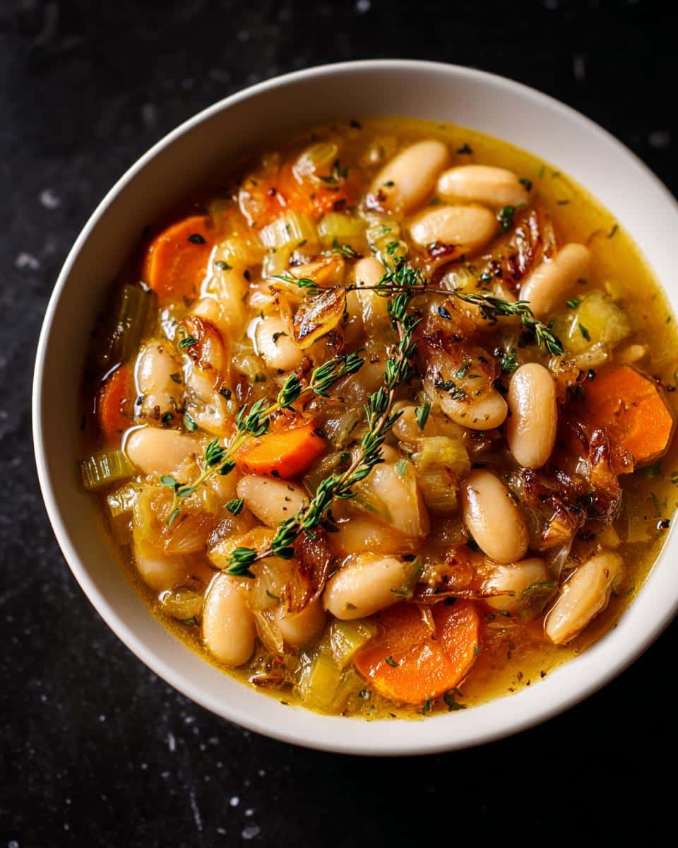 White Bean Soup With Caramelized Garlic - detail 4