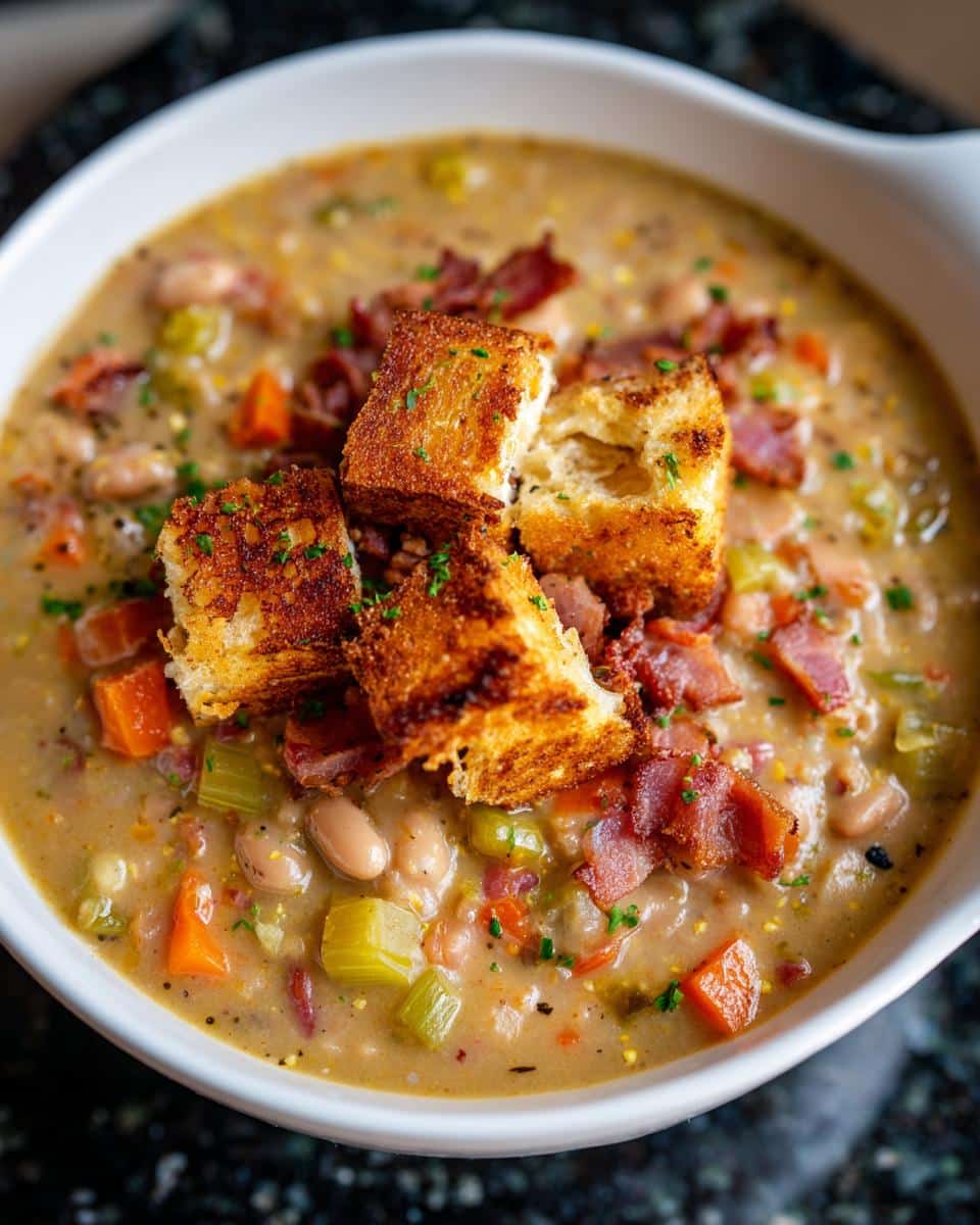 White Bean Soup With Crispy Bread - detail 3