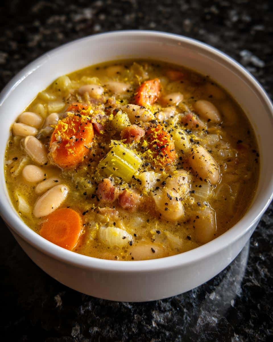 White Bean Soup with Lemon Pepper - detail 1