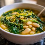 White Bean Soup with Spinach and Lemon
