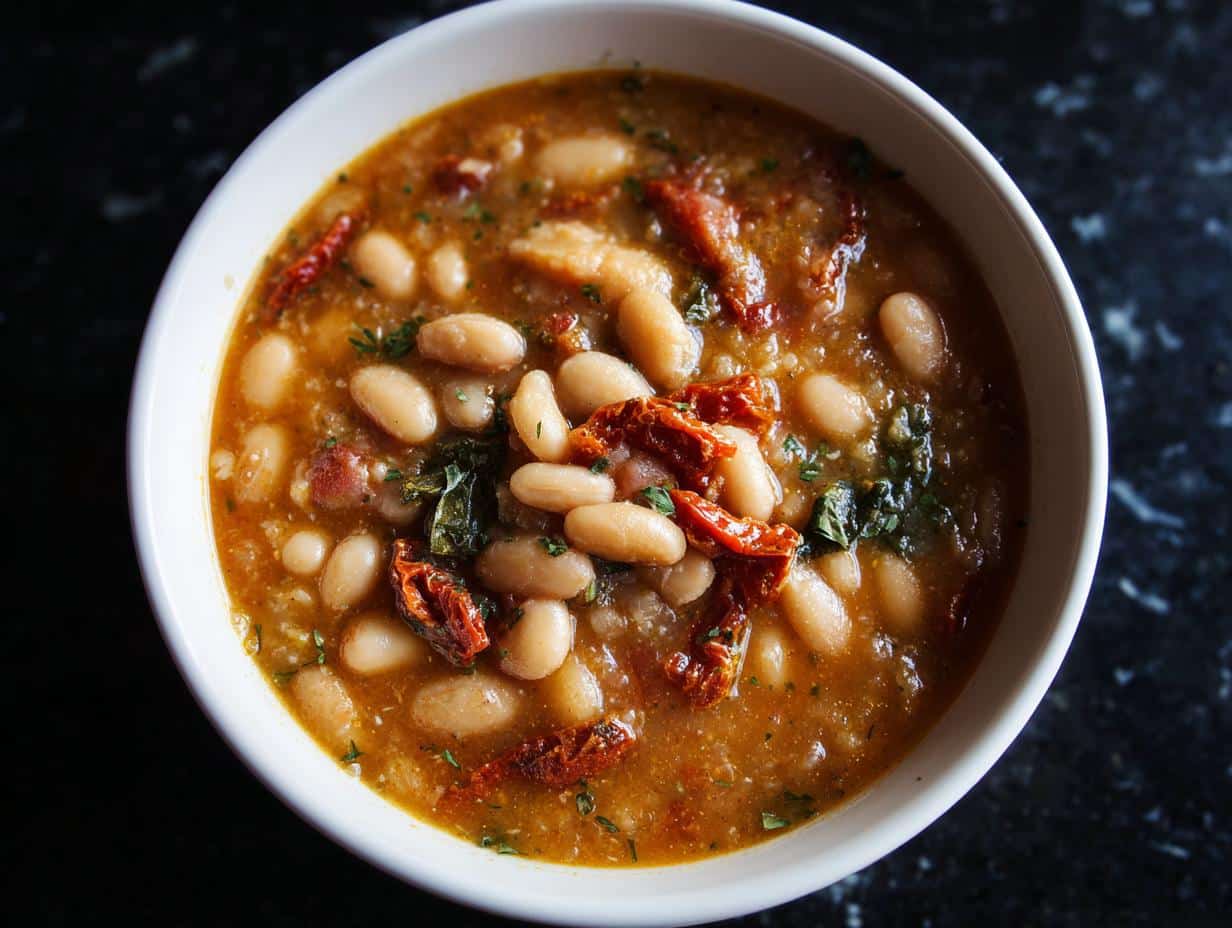 White Bean Soup with Sun-Dried Tomatoes