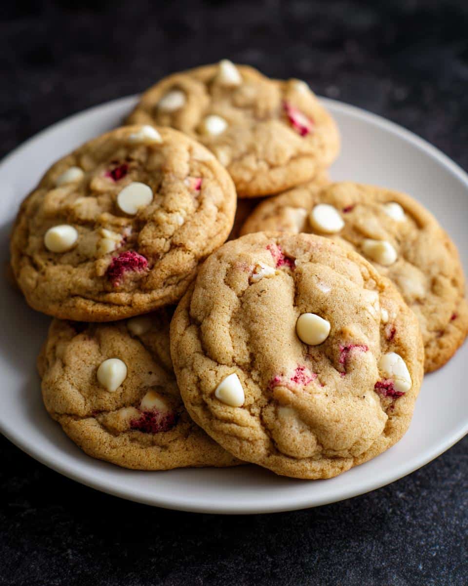 White Chocolate Raspberry Cookies - detail 2