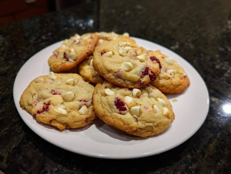 White Chocolate Raspberry Cookies