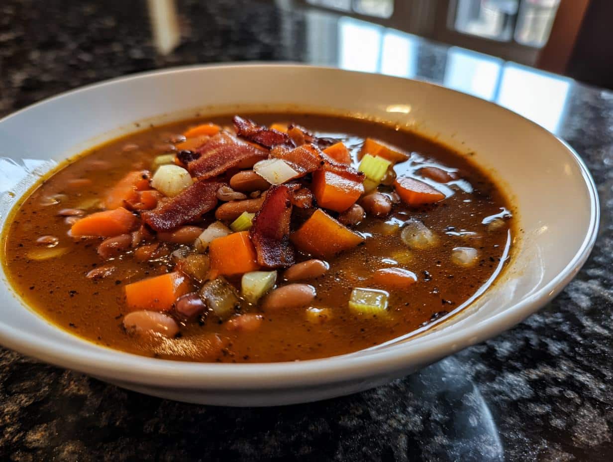 Bean Soup with Slow-Cooked Broth