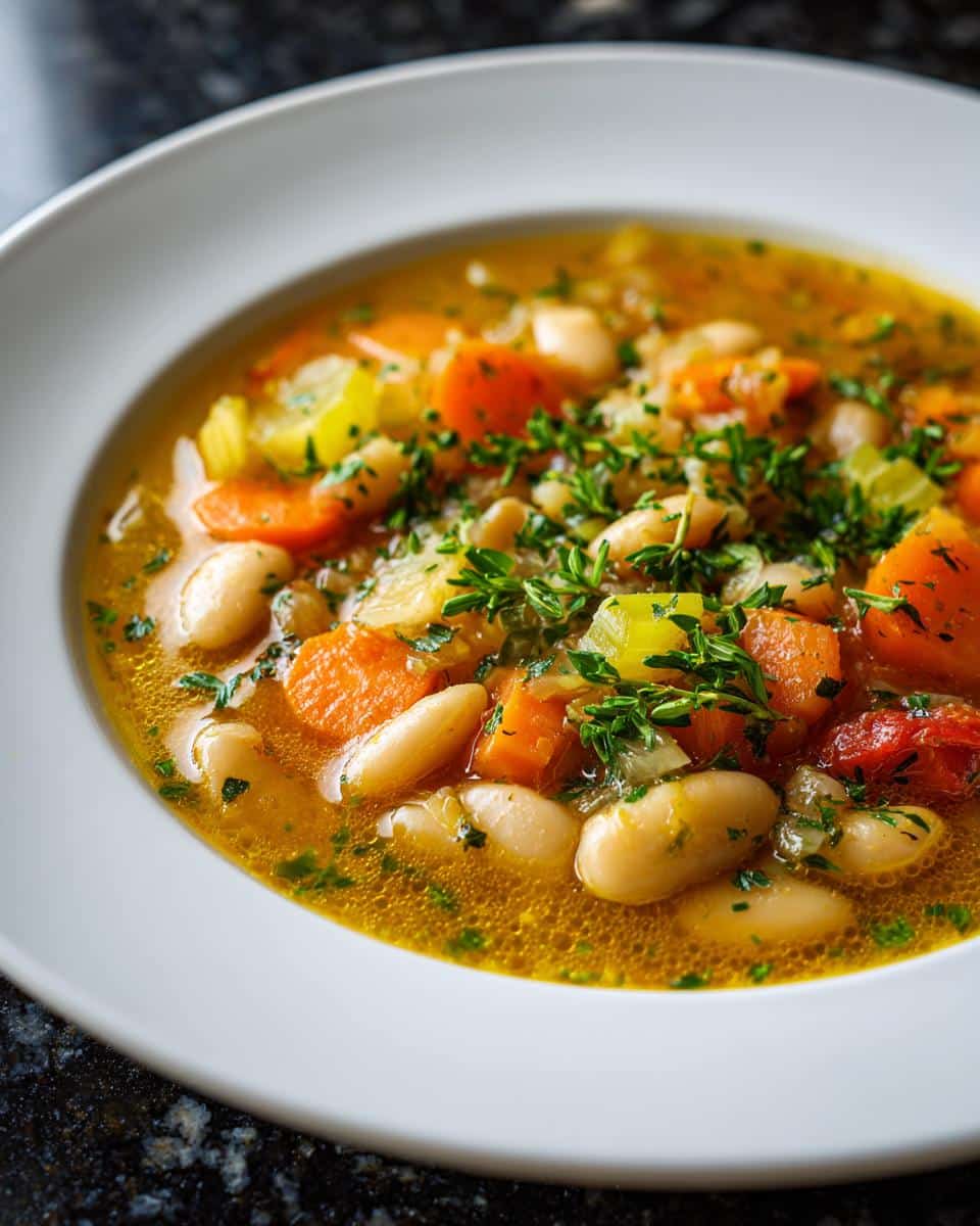 Bean Soup with Slow-Cooked Vegetables - detail 1