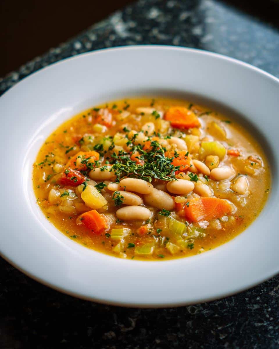 Bean Soup with Slow-Cooked Vegetables - detail 2