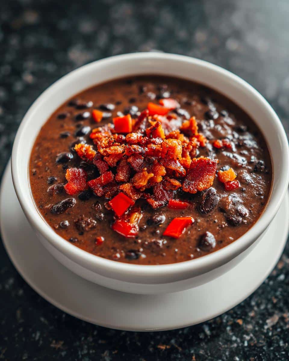 Black Bean Soup with Bold Spices - detail 2