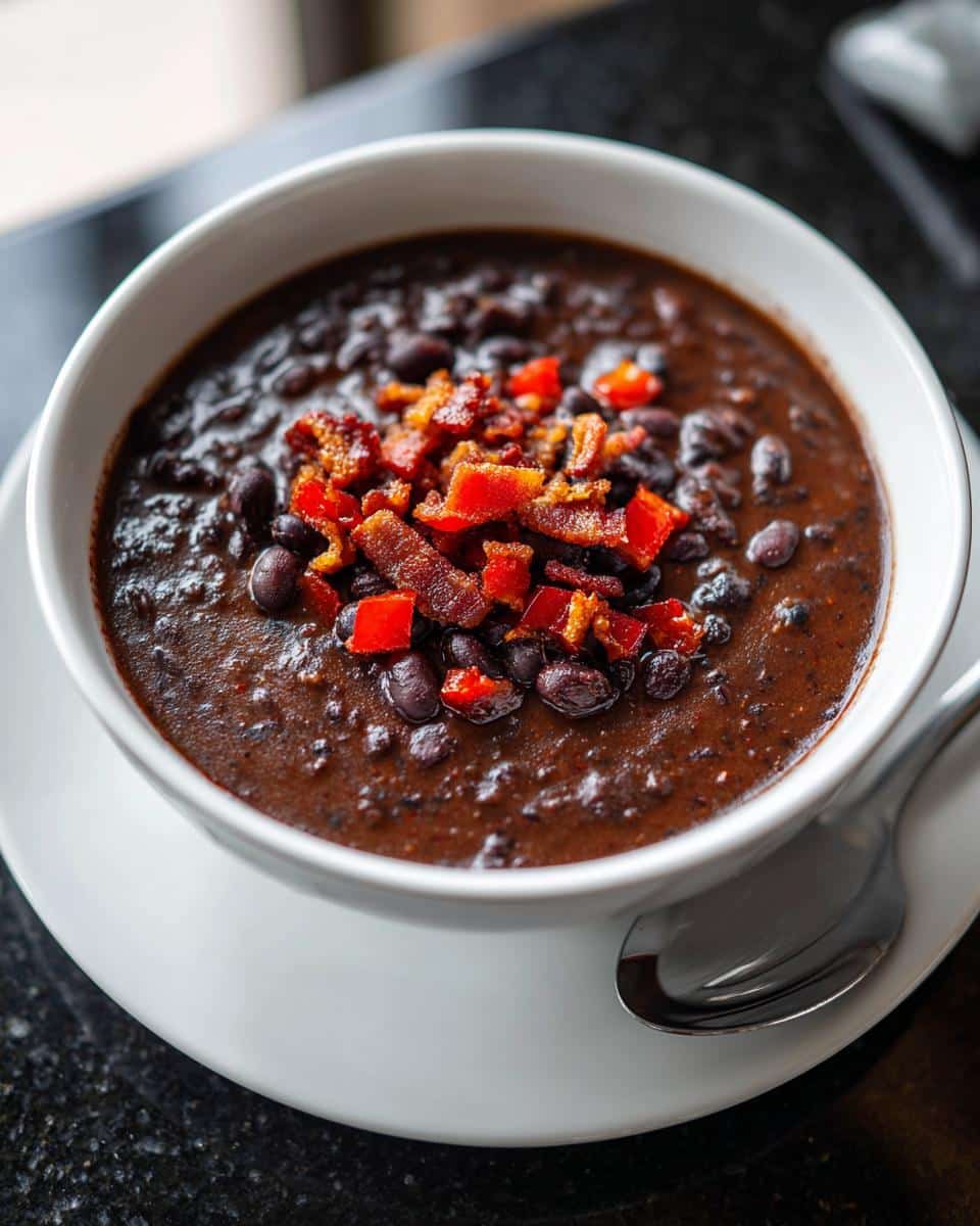 Black Bean Soup with Bold Spices - detail 3