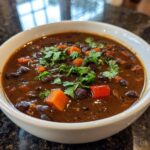 Black Bean Soup with Savory Depth