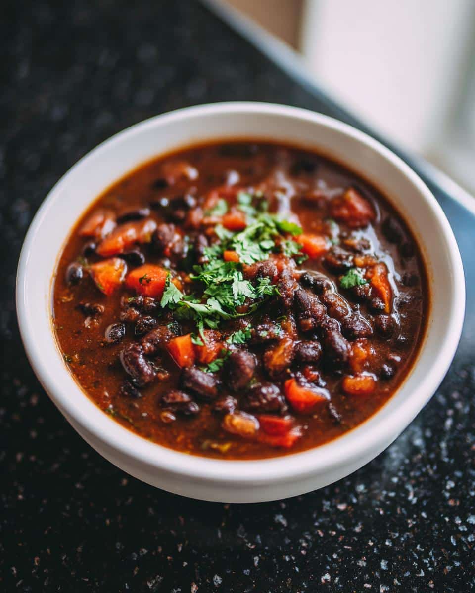 Black Bean Soup with Simple Pantry Staples - detail 3