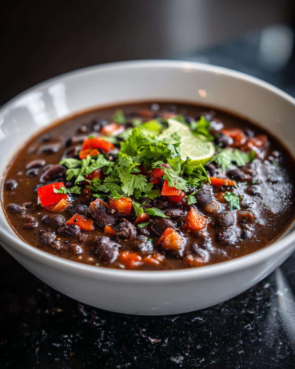 Black Bean Soup with Smoky Cumin - detail 1
